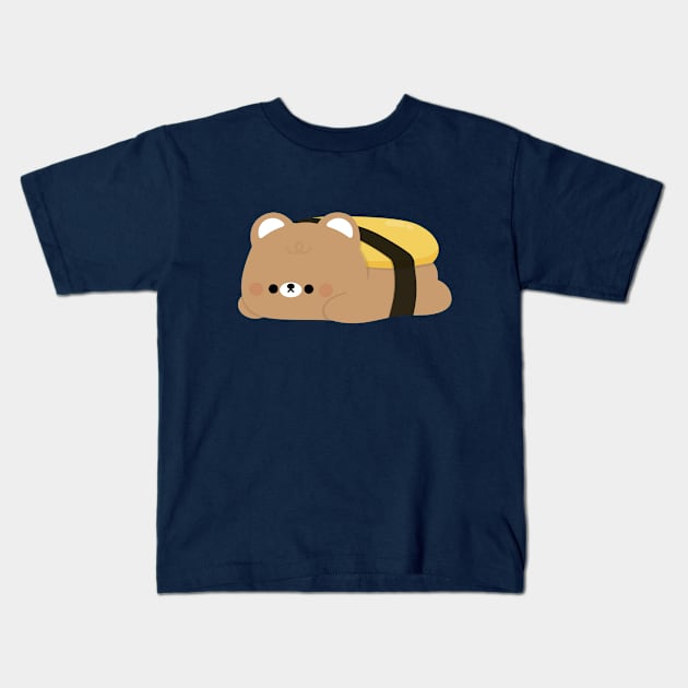 Bear Tamago Kids T-Shirt by theladyernestember